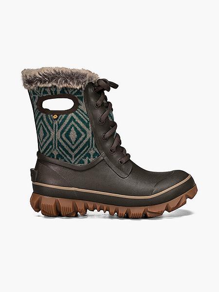 BOGS Boots Deutschland - Arcata Geo Winterstiefel Damen Braun Multi DE84690